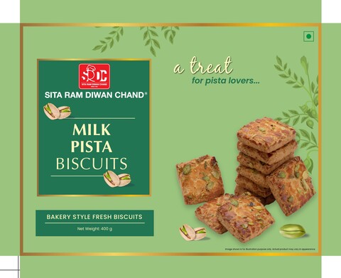 Milk Pista Biscuit